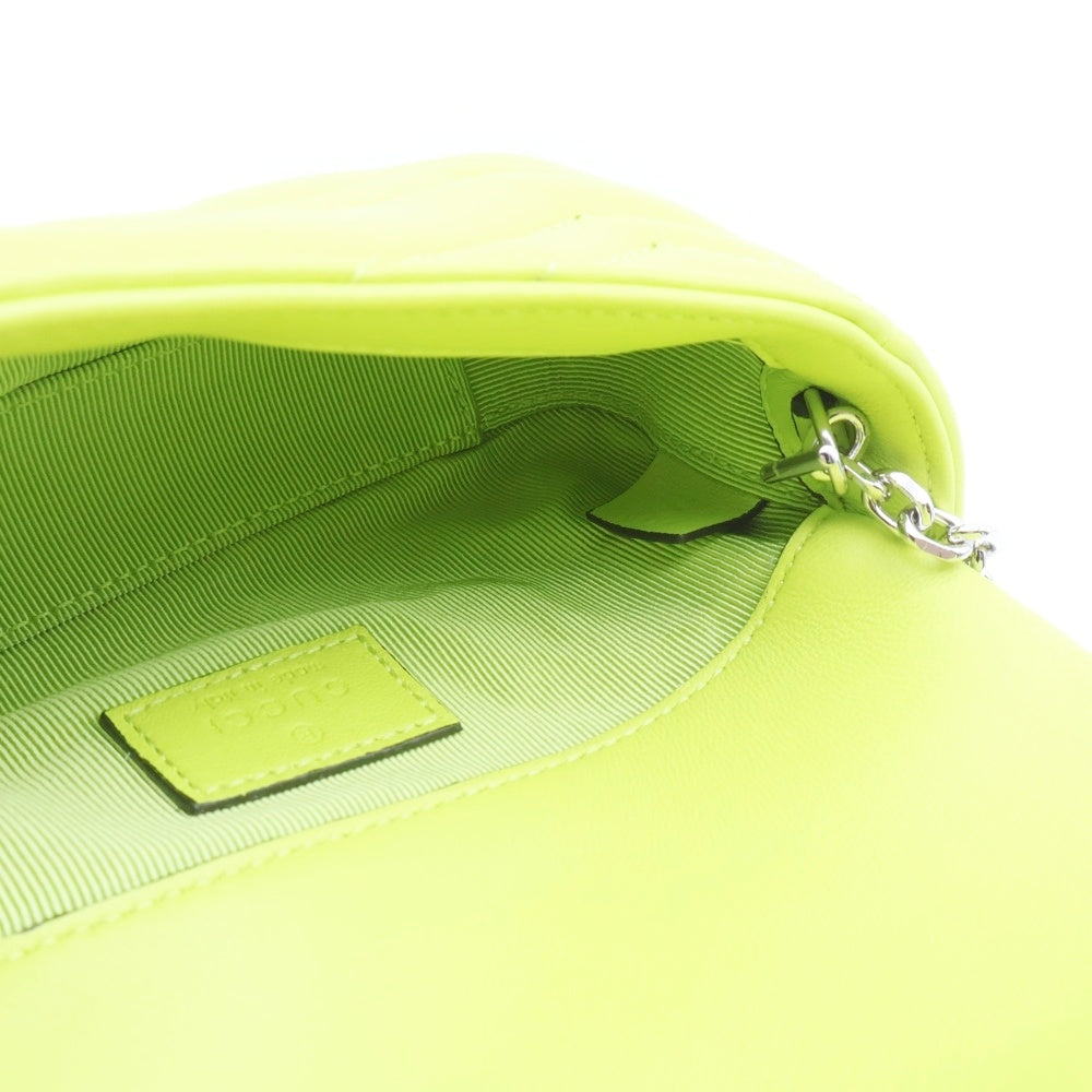 GUCCI(グッチ) GG Marmont Quilting Mini Shoulder Bag GGマーモント キルティングミニショルダーバッグ イエロー 841290 レディース