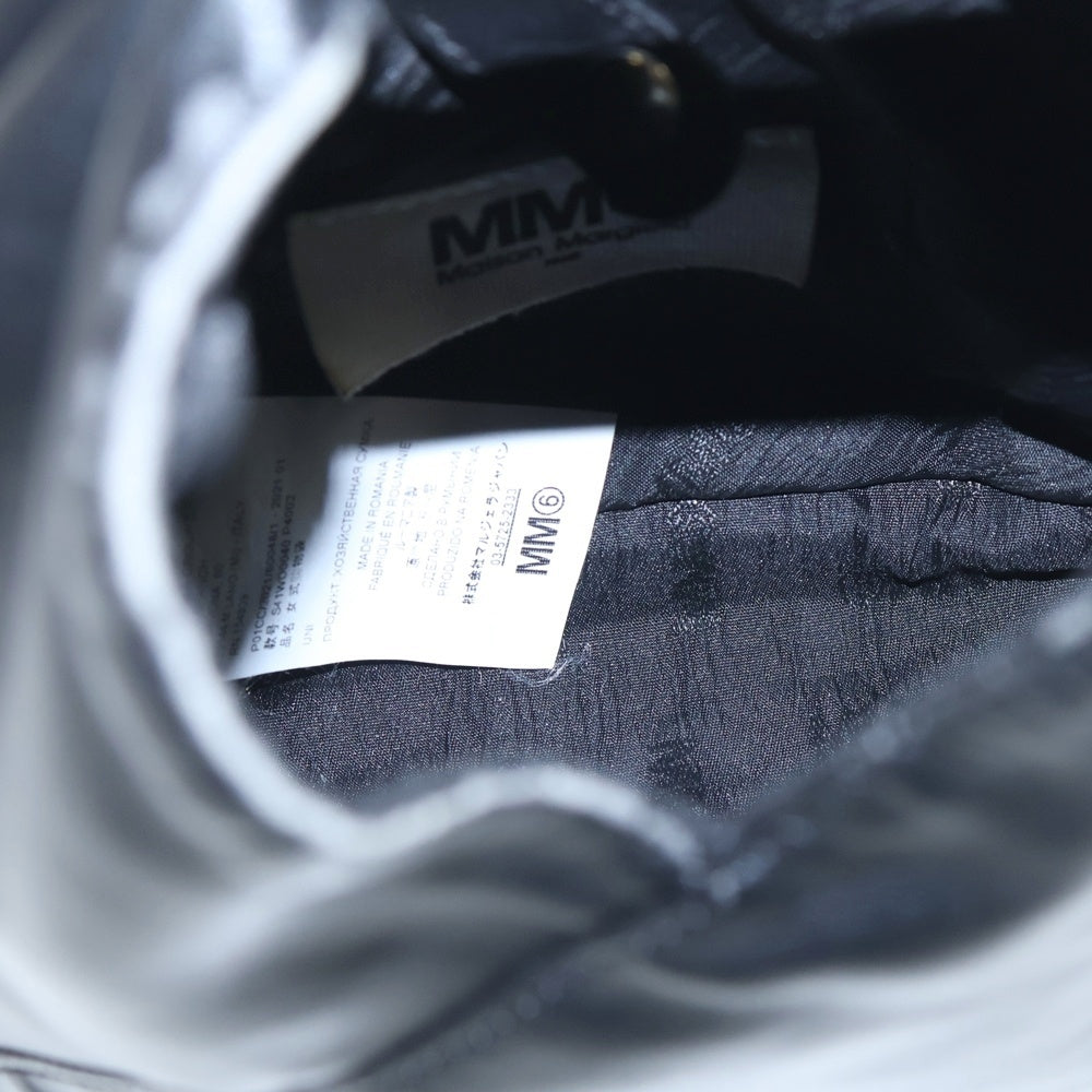 Maison Margiela(メゾンマルジェラ) Japanese ジャパニーズ ナノ フェイクレザー ショルダーバッグ ブラック S41WD0040 レディース