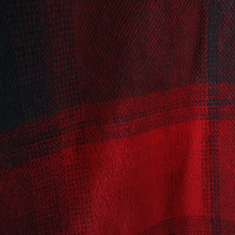 SUPREME(シュプリーム) 25SS Quilted Lined Hooded Flannel Shirt オンブレチェック フーデッド フランネル シャツ フード付き長袖シャツ ブラック/レッド