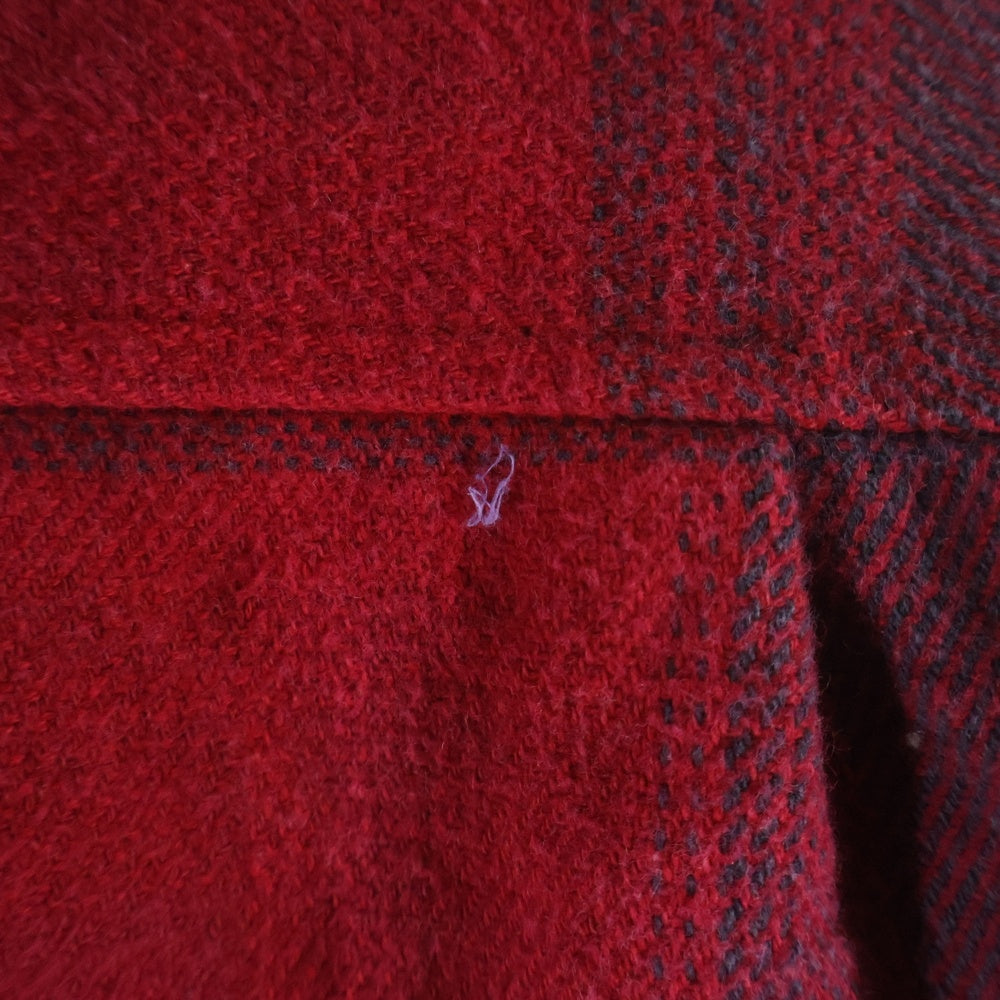 SUPREME(シュプリーム) 25SS Quilted Lined Hooded Flannel Shirt オンブレチェック フーデッド フランネル シャツ フード付き長袖シャツ ブラック/レッド