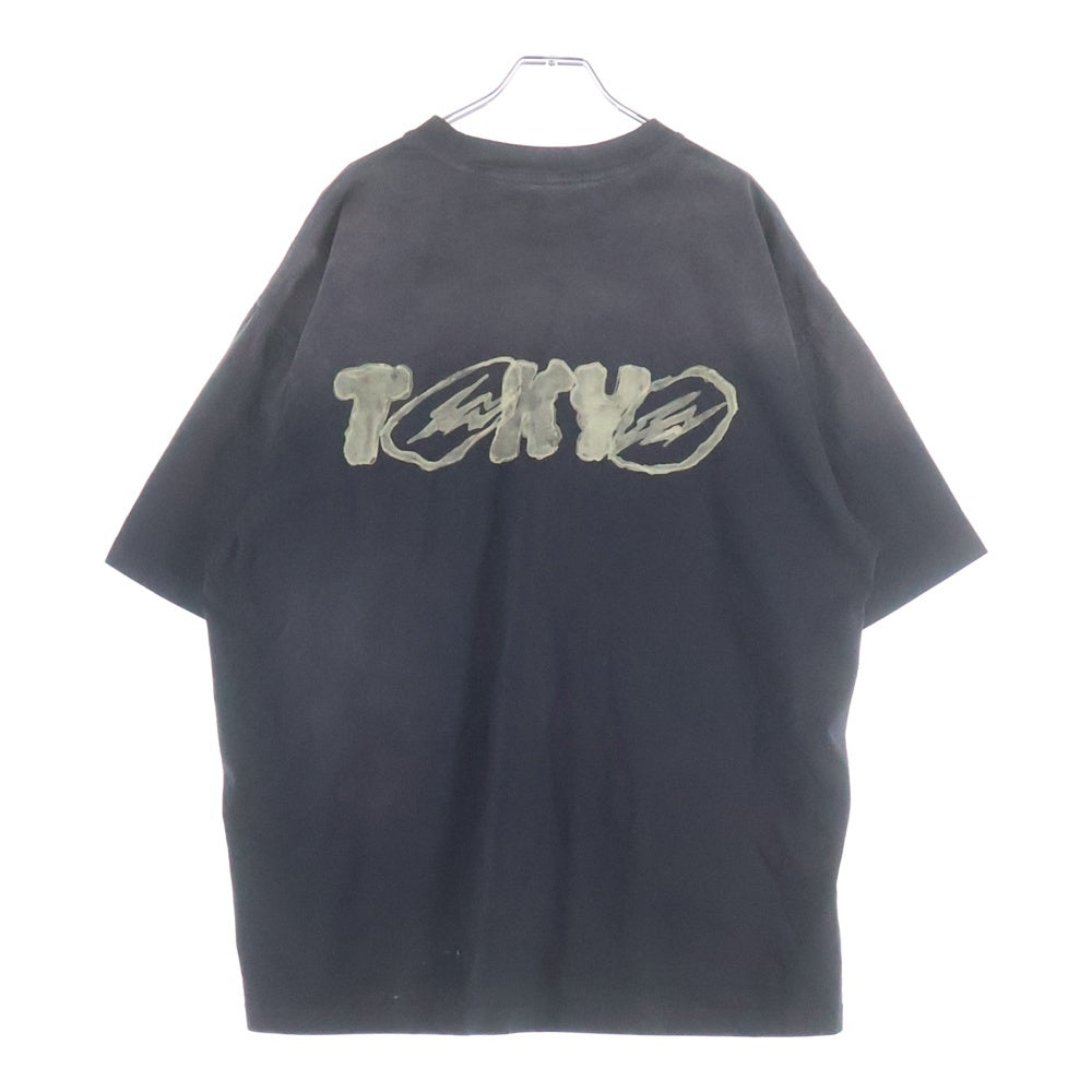 Cactus Jack(カクタスジャック) ×Fragment ×TM/KK フラグメント トリプルネーム キャラクタープリント 半袖 Tシャツ ブラック