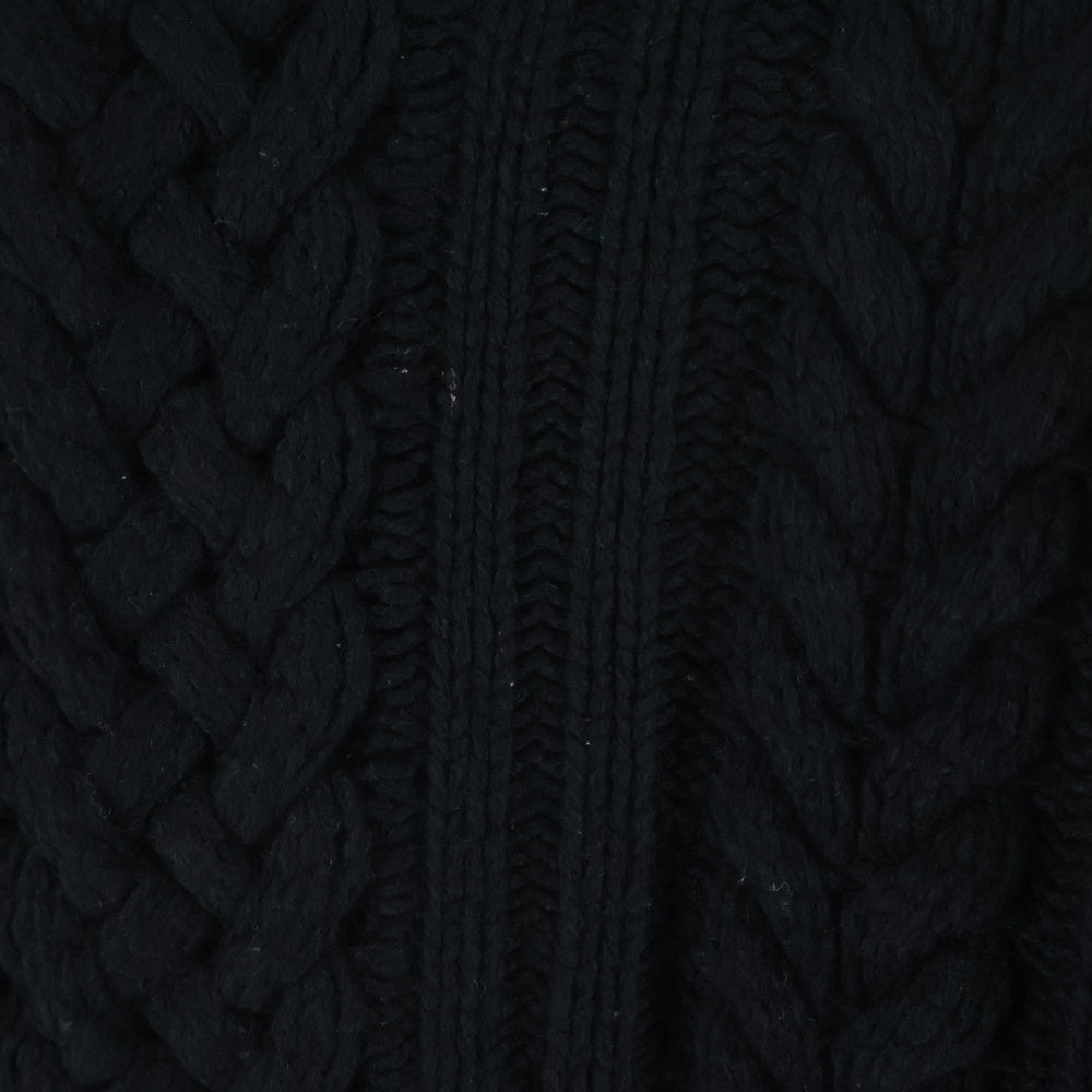 SUPREME(シュプリーム) 23AW Applique Cable Knit Sweater アップリケ クルーネック ケーブルニットセーター ブラック