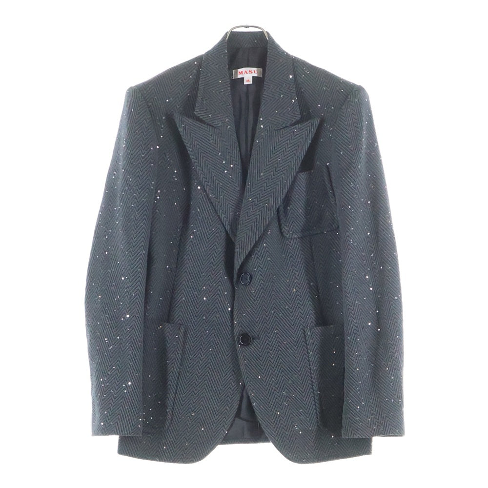 MASU(エムエーエスユー) SPARKLING TAILORED JACKET スパンコール テーラードジャケット グレー M25K6JK001