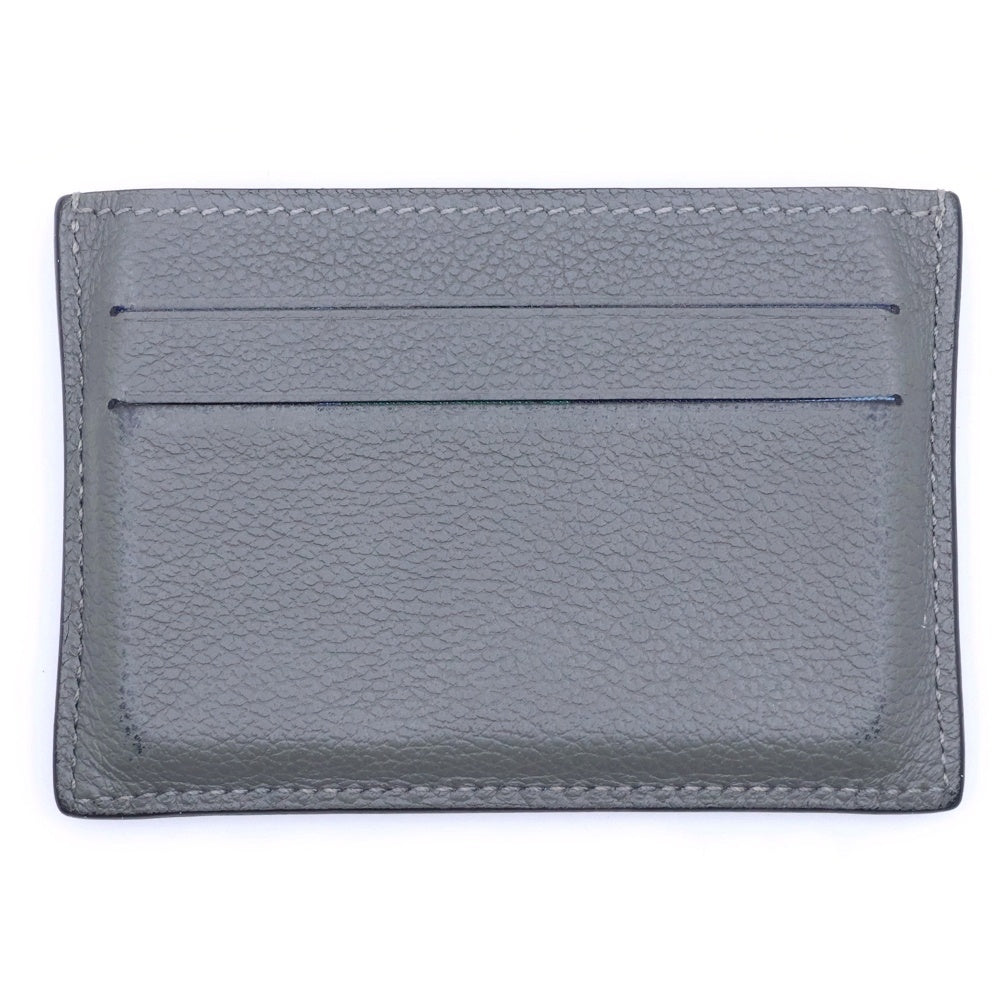 HERMES(エルメス) シチズンツイル 裏地デザイン レザーカードケース 名刺入れ 定期入れ ベージュ