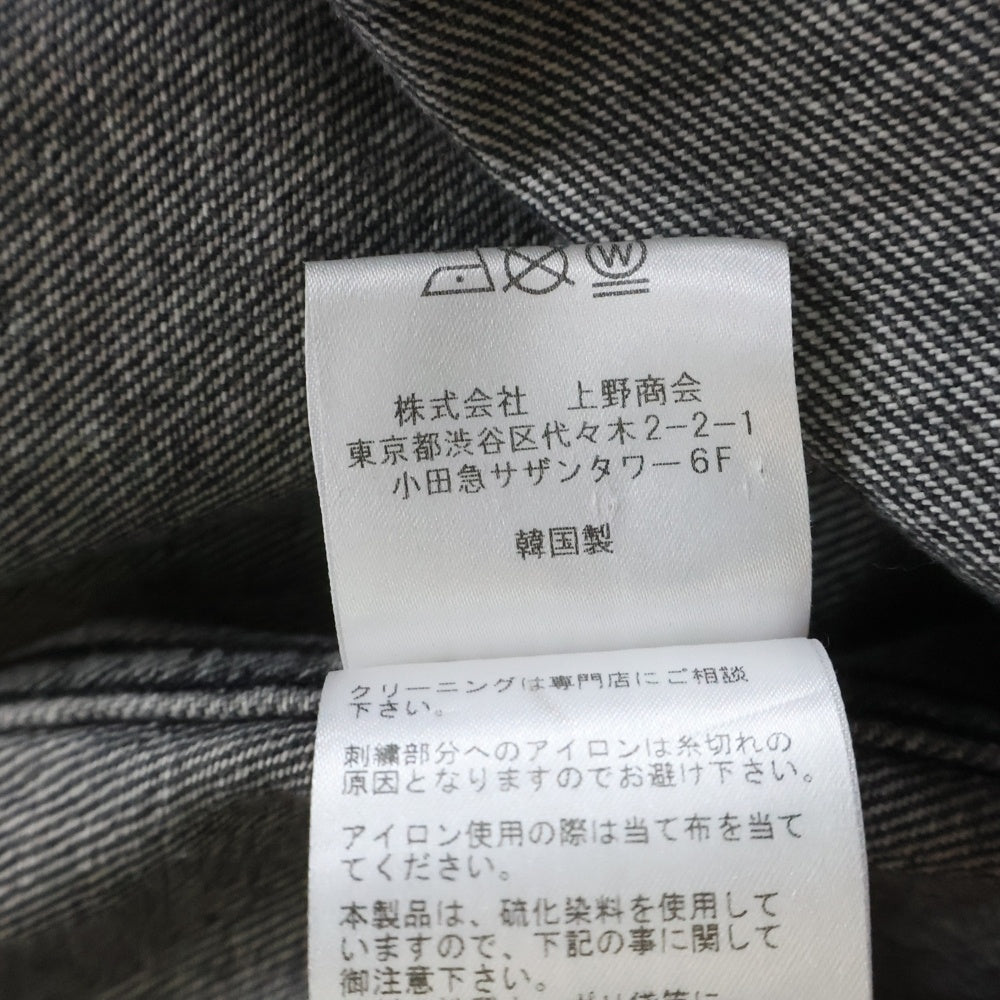 we11done(ウェルダン) GRAFFITI DENIM JACKET グラフィティ オーバーサイズ デニム デニムジャケット ブラック 918199