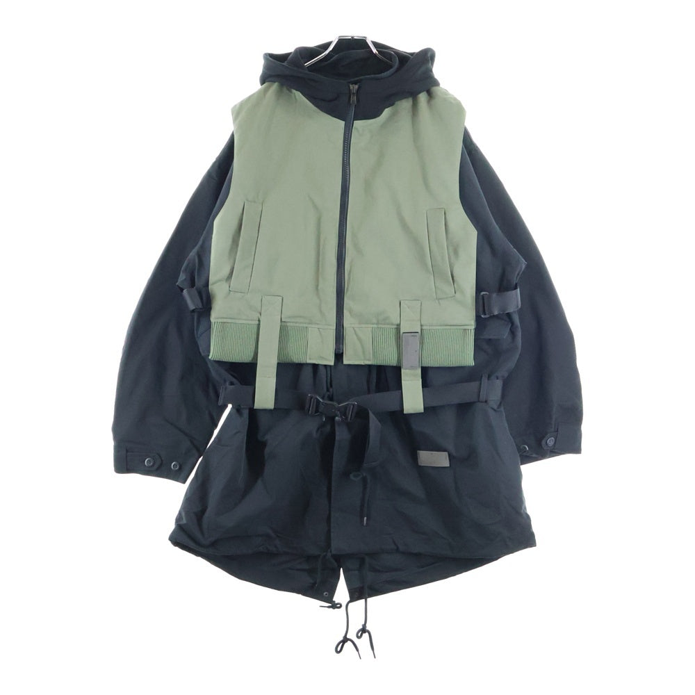 LIBERE(リベーレ) Combination M-51 コンビネーション ドッキング ジップアップフーデッドジャケット カーキ
