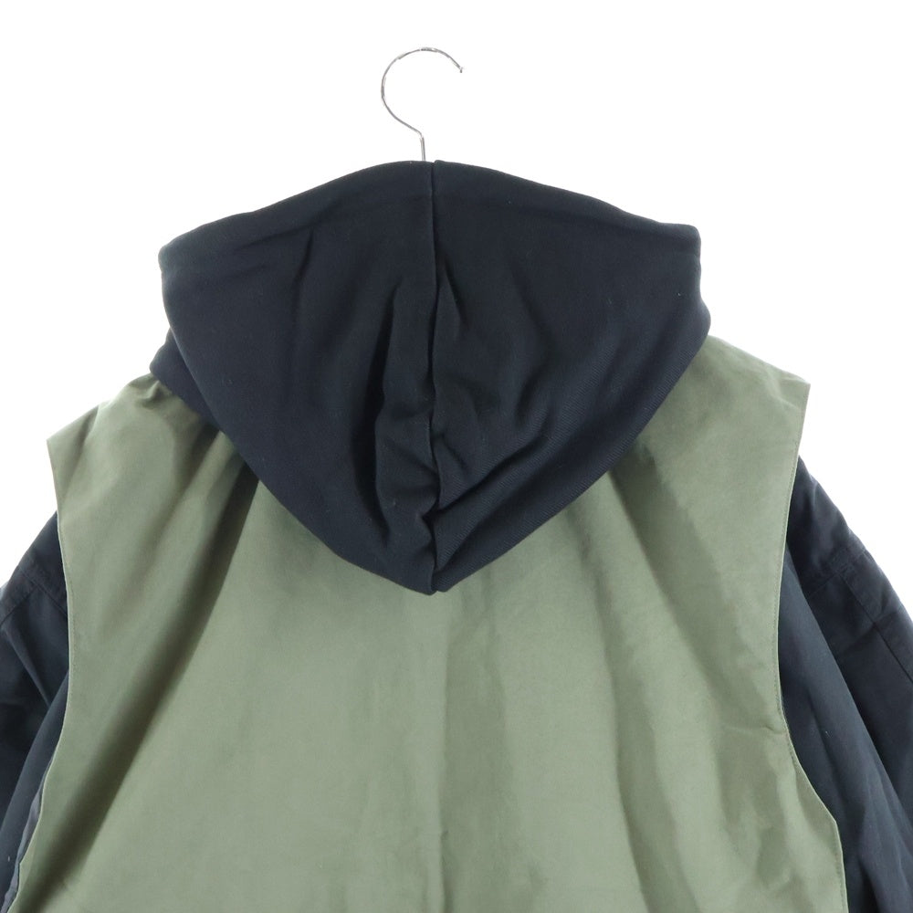 LIBERE(リベーレ) Combination M-51 コンビネーション ドッキング ジップアップフーデッドジャケット カーキ