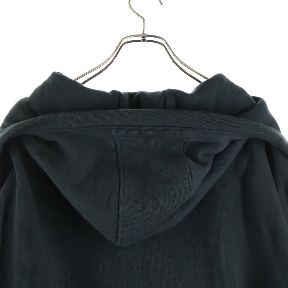 entire studios(エンタイア スタジオ) FULL ZIP HOODIE フルジップ ジップアップスウェットパーカー フーディー ブラック ES2106 PO0130