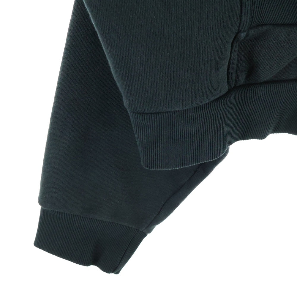 entire studios(エンタイア スタジオ) FULL ZIP HOODIE フルジップ ジップアップスウェットパーカー フーディー ブラック ES2106 PO0130