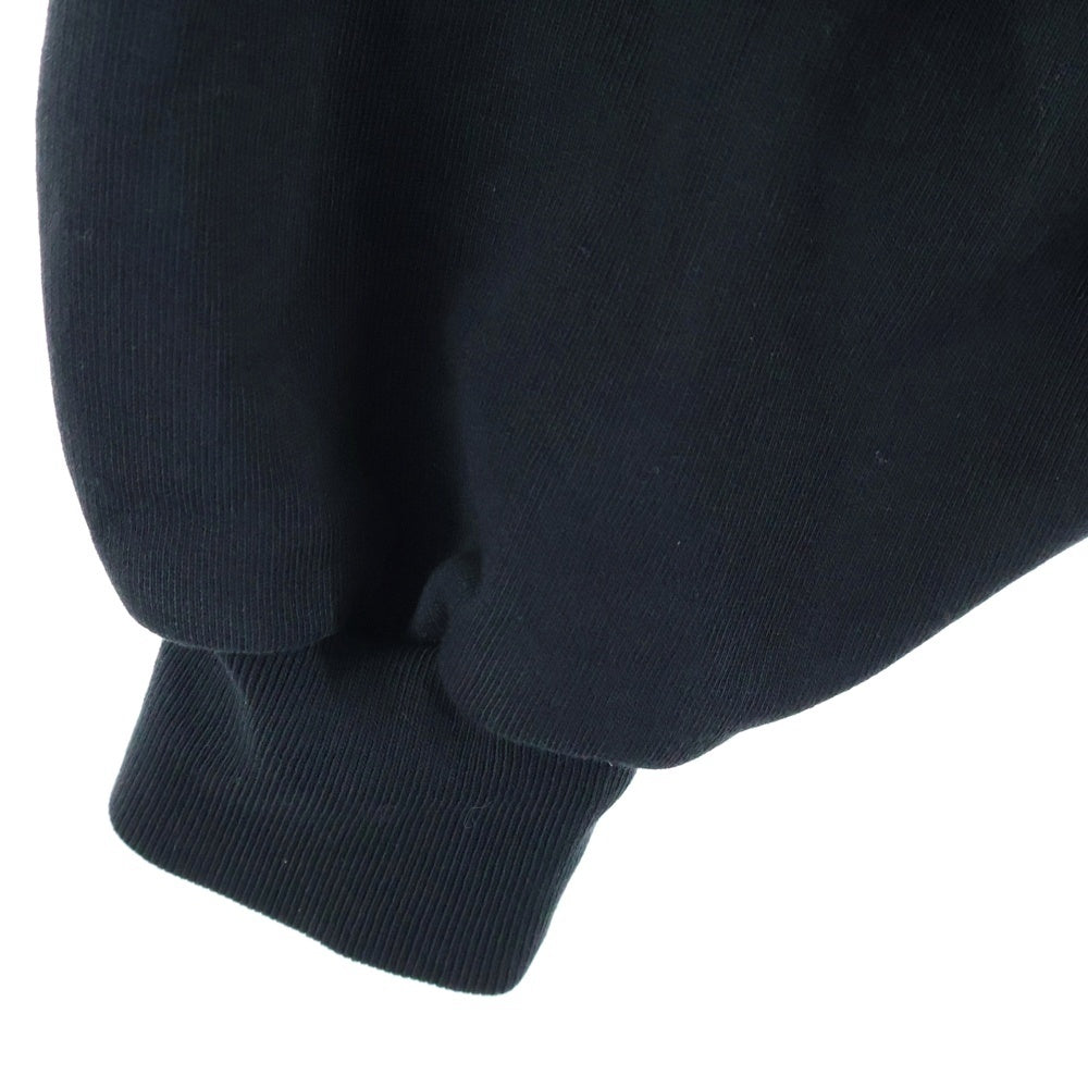 BALENCIAGA(バレンシアガ) 24SS Layard Sports Round レイヤードスポーツロゴ クルーネックスウェットトレーナー ブラック 767860 TPVF3