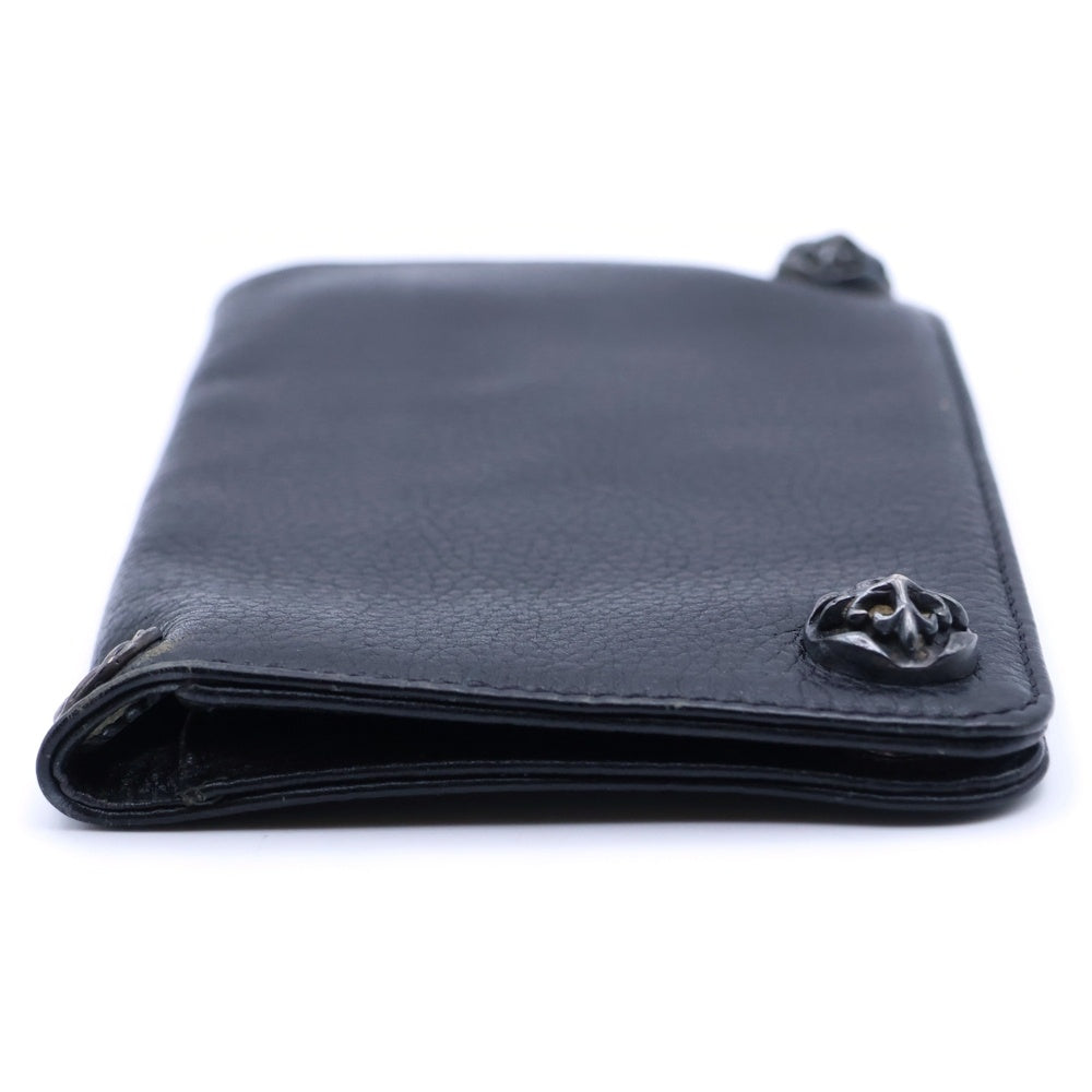 A&G(エーアンドジー) 2SNAP WALLET 2つ折り財布 レザーウォレット ブラック