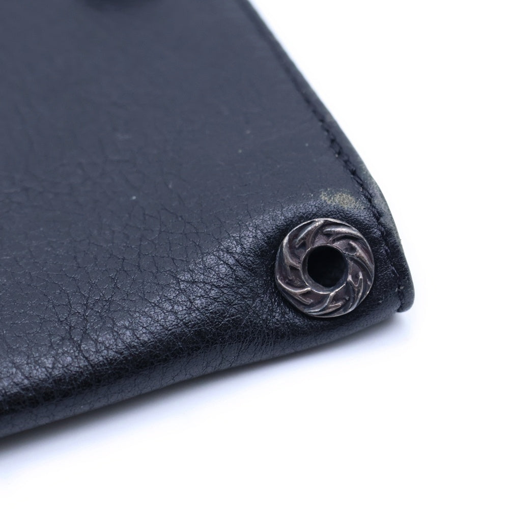 A&G(エーアンドジー) 2SNAP WALLET 2つ折り財布 レザーウォレット ブラック