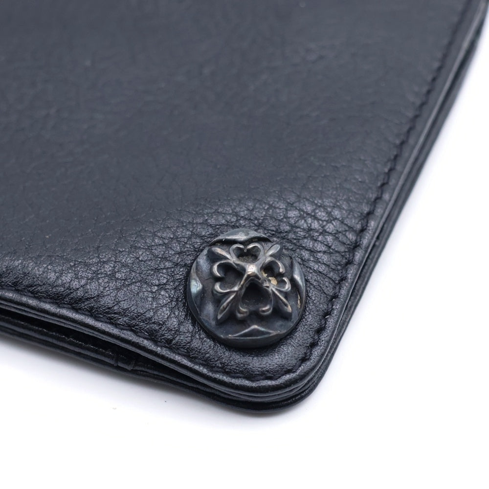 A&G(エーアンドジー) 2SNAP WALLET 2つ折り財布 レザーウォレット ブラック