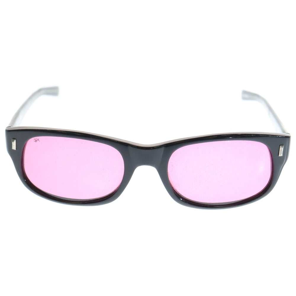 STUSSY(ステューシー) 90S VINTAGE OLD michael オールド カラーレンズ スクエアフレームサングラス 眼鏡 アイウェア ブラック