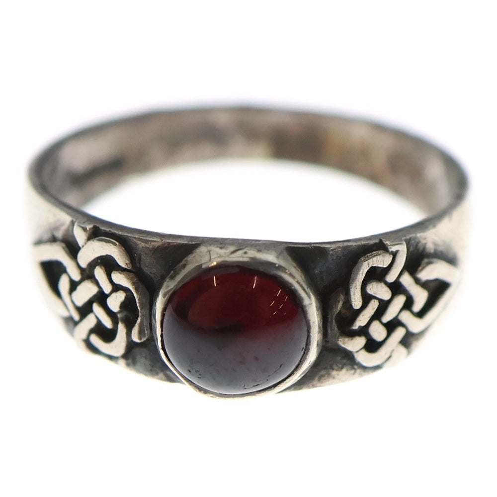 NO BRAND(ノーブランド) Garnet Ring ガーネットリング シルバー