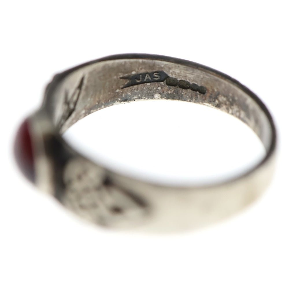 NO BRAND(ノーブランド) Garnet Ring ガーネットリング シルバー
