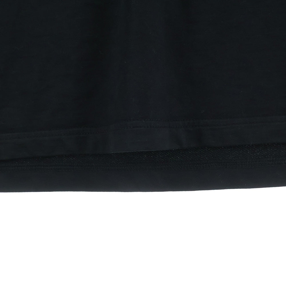 lucien pellat-finet(ルシアンペラフィネ) バックロゴプリント アヒルワッペン 長袖Tシャツ カットソー ブラック YMP-877U