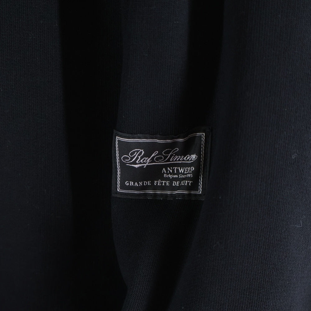 RAF SIMONS(ラフシモンズ) 22AW Knot Hood Regular Fit Hoodie ノットフード プルオーバースウェットパーカー フーディー ブラック 222-M164