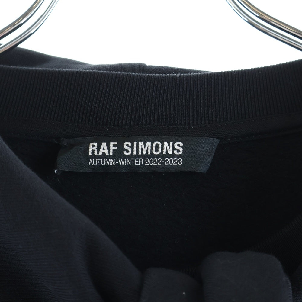 RAF SIMONS(ラフシモンズ) 22AW Knot Hood Regular Fit Hoodie ノットフード プルオーバースウェットパーカー フーディー ブラック 222-M164