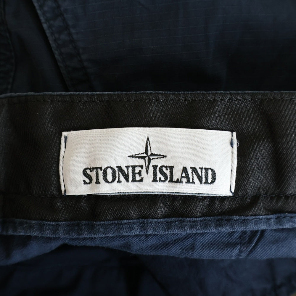 STONE ISLAND(ストーンアイランド) 19SS TYPE-SL Cargo Pants ロゴワッペン スリムタイプカーゴパンツ ネイビー 701531807