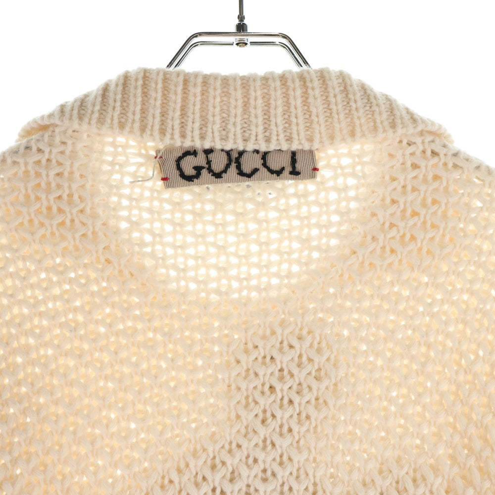 GUCCI(グッチ) ×Disney Embroidered Mickey Mouse Sweater ディズニー ニットセーター アイボリー 599245 XKA37