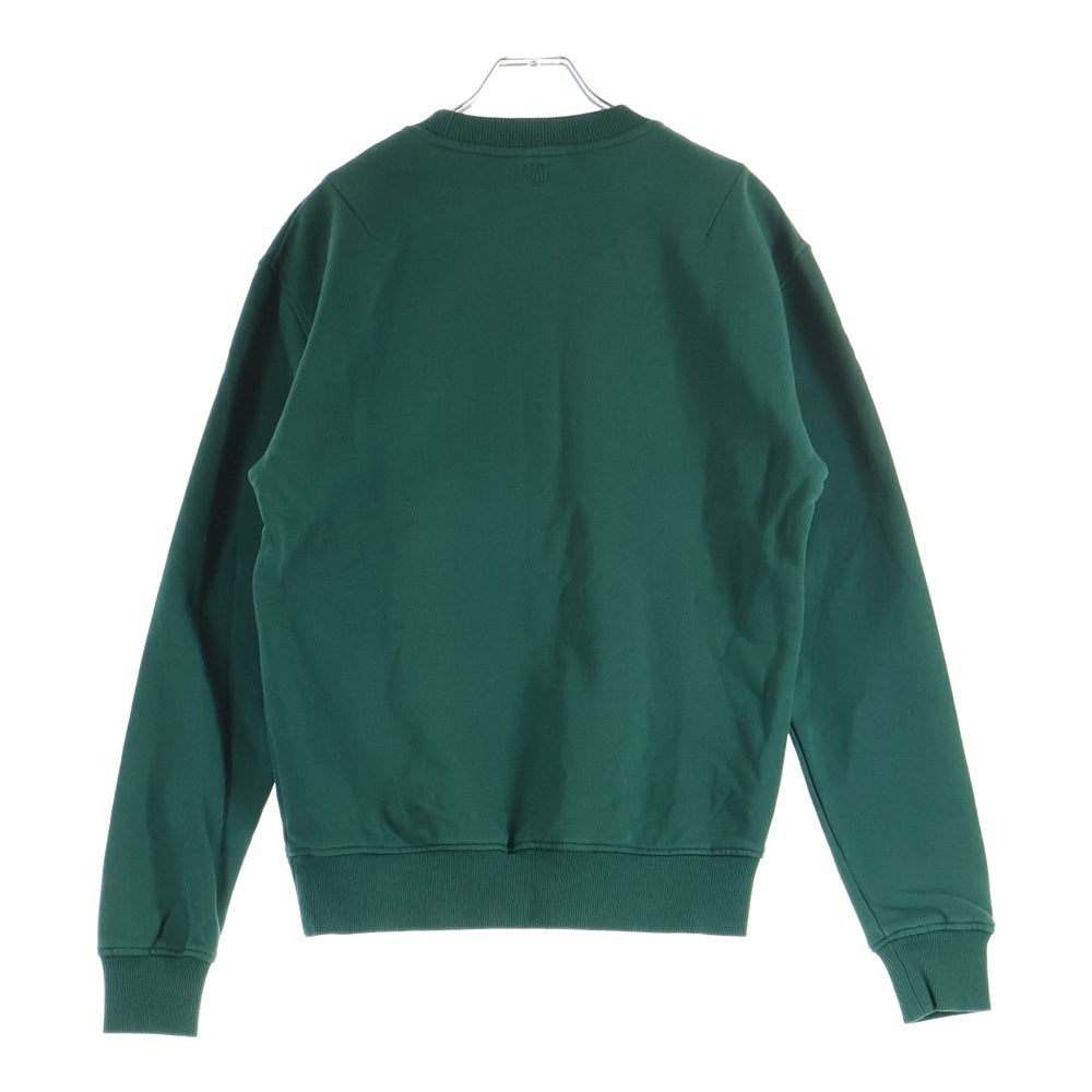 AMI Alexandre Mattiussi(アミアレクサンドルマテュッシ) Sweatshirt ハートロゴ刺繍 クルーネックスウェットトレーナー グリーン