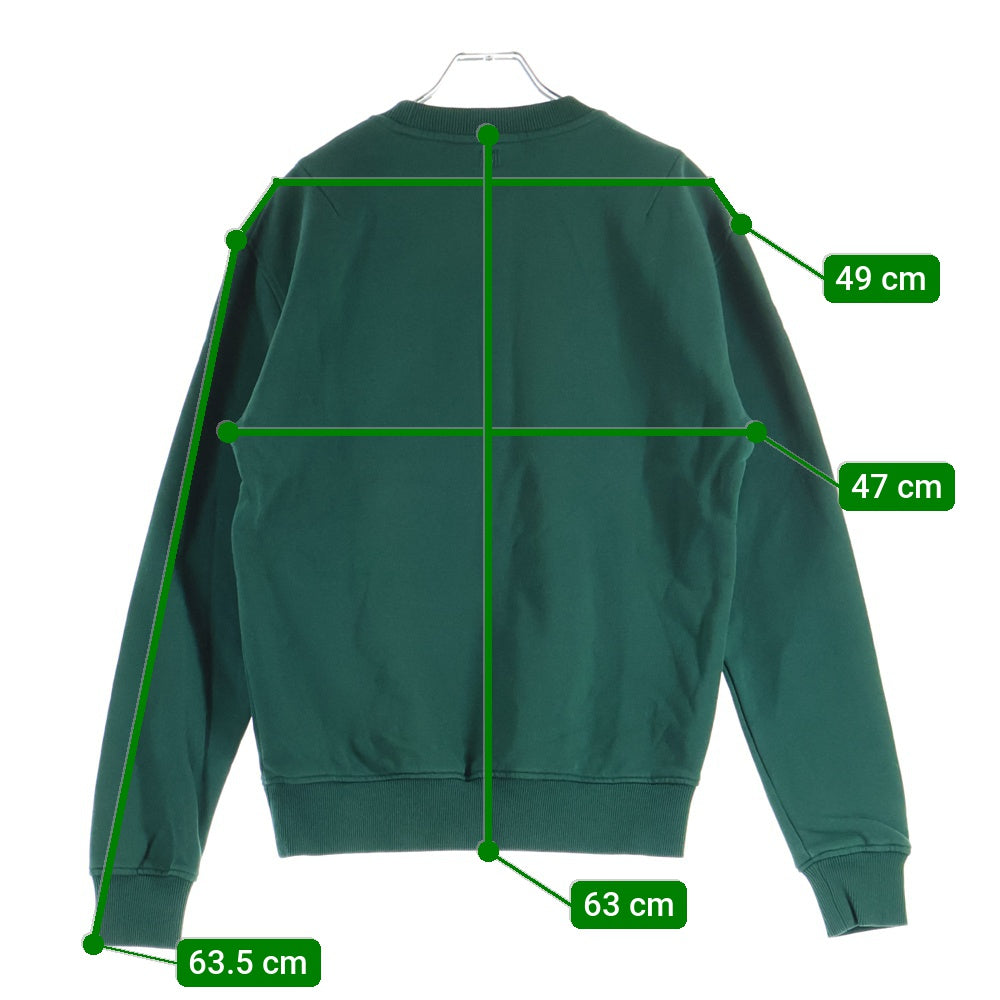AMI Alexandre Mattiussi(アミアレクサンドルマテュッシ) Sweatshirt ハートロゴ刺繍 クルーネックスウェットトレーナー グリーン