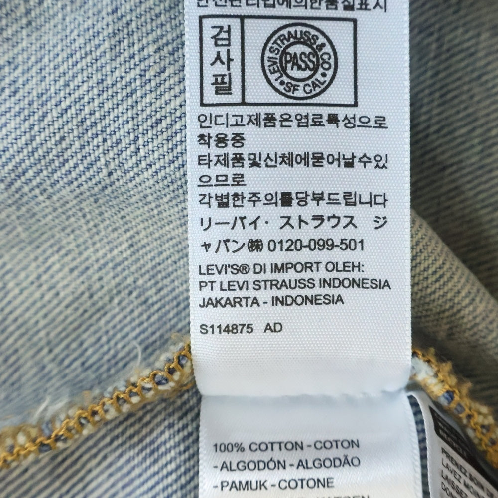 DENIM TEARS(デニムティアーズ) ×LEVI'S TYPE-2 ALL OVER WREATH LIGHT WASH リーバイス オールオーバーフラワー柄デニムジャケット Gジャン インディゴ PC9-A2318-0003