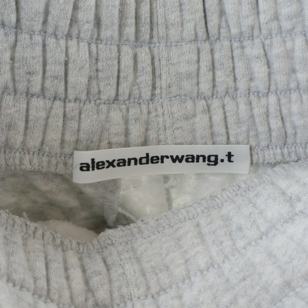 ALEXANDER WANG(アレキサンダーワン) Jogger Pants wangロゴプリント スウェットパンツ グレー