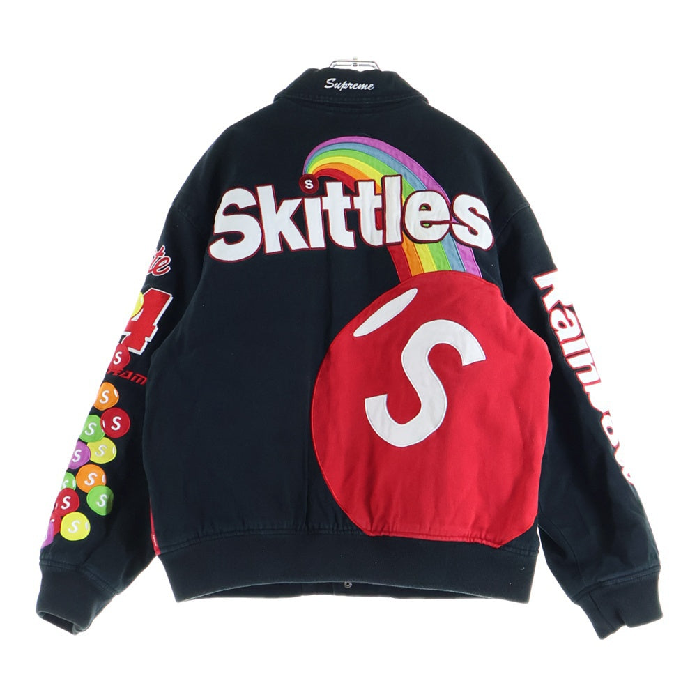 SUPREME(シュプリーム) 21AW ×Skittles ×Mitchell & Ness Varsity Jacket スキットルズ ミッチェルアンドネス バーシティジャケット ブラック