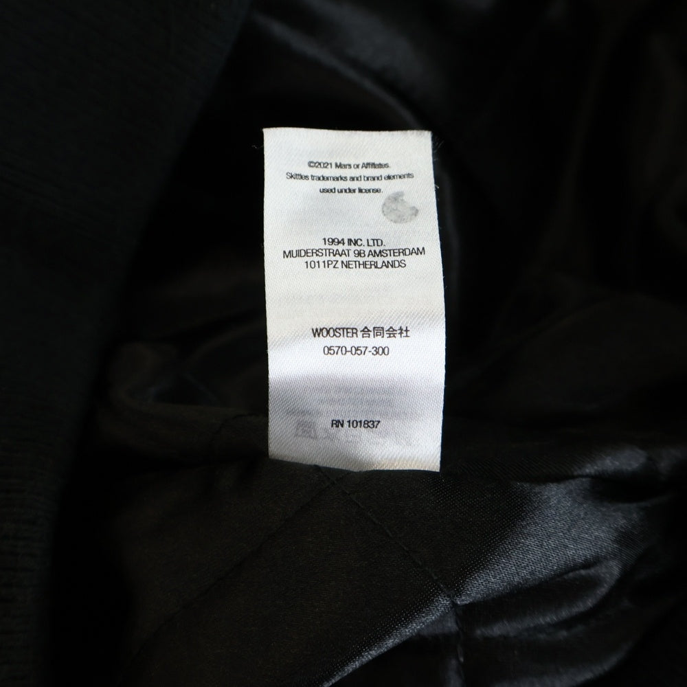 SUPREME(シュプリーム) 21AW ×Skittles ×Mitchell & Ness Varsity Jacket スキットルズ ミッチェルアンドネス バーシティジャケット ブラック