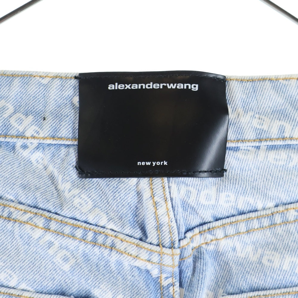 ALEXANDER WANG(アレキサンダーワン) Denim Jeans 総柄 グラデーションデニムパンツ インディゴ