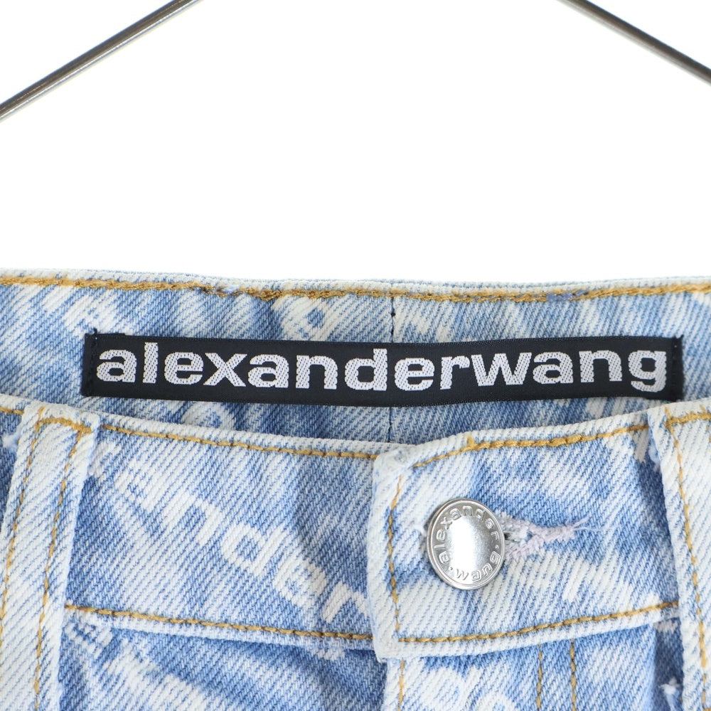 ALEXANDER WANG(アレキサンダーワン) Denim Jeans 総柄 グラデーションデニムパンツ インディゴ
