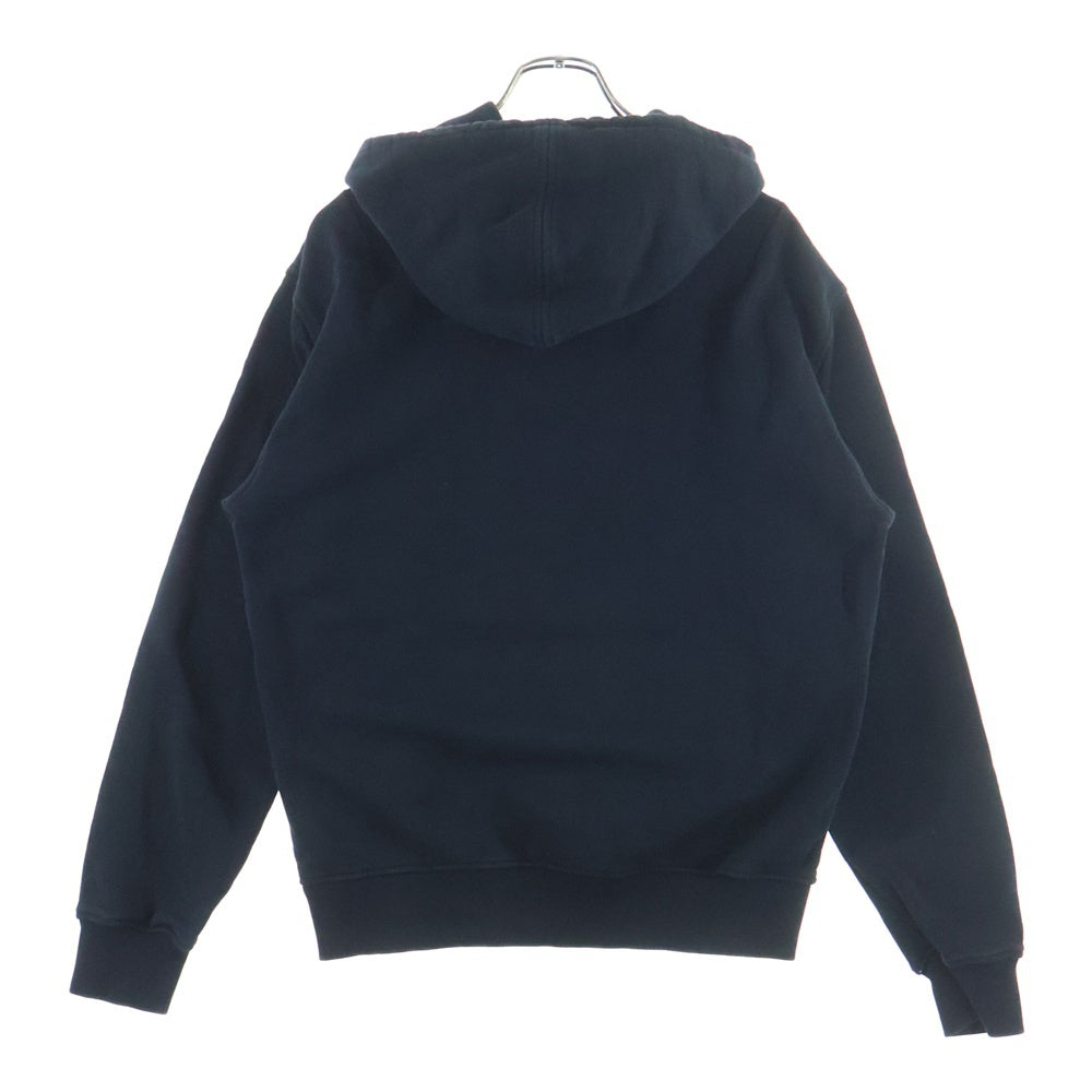 AMI Alexandre Mattiussi(アミアレクサンドルマテュッシ) Hoodie ハートロゴ刺繍 プルオーバースウェットパーカー フーディー ブラック BFHJ008.730