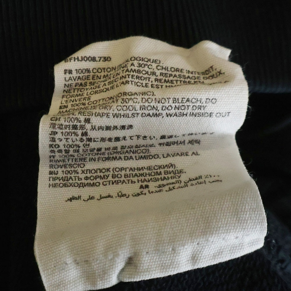 AMI Alexandre Mattiussi(アミアレクサンドルマテュッシ) Hoodie ハートロゴ刺繍 プルオーバースウェットパーカー フーディー ブラック BFHJ008.730