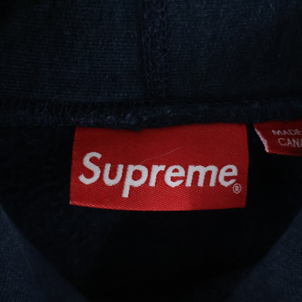 SUPREME(シュプリーム) 16AW Metallic Arc Hooded Sweatshirt メタリックアーチロゴ プルオーバースウェットパーカー フーディー ネイビー