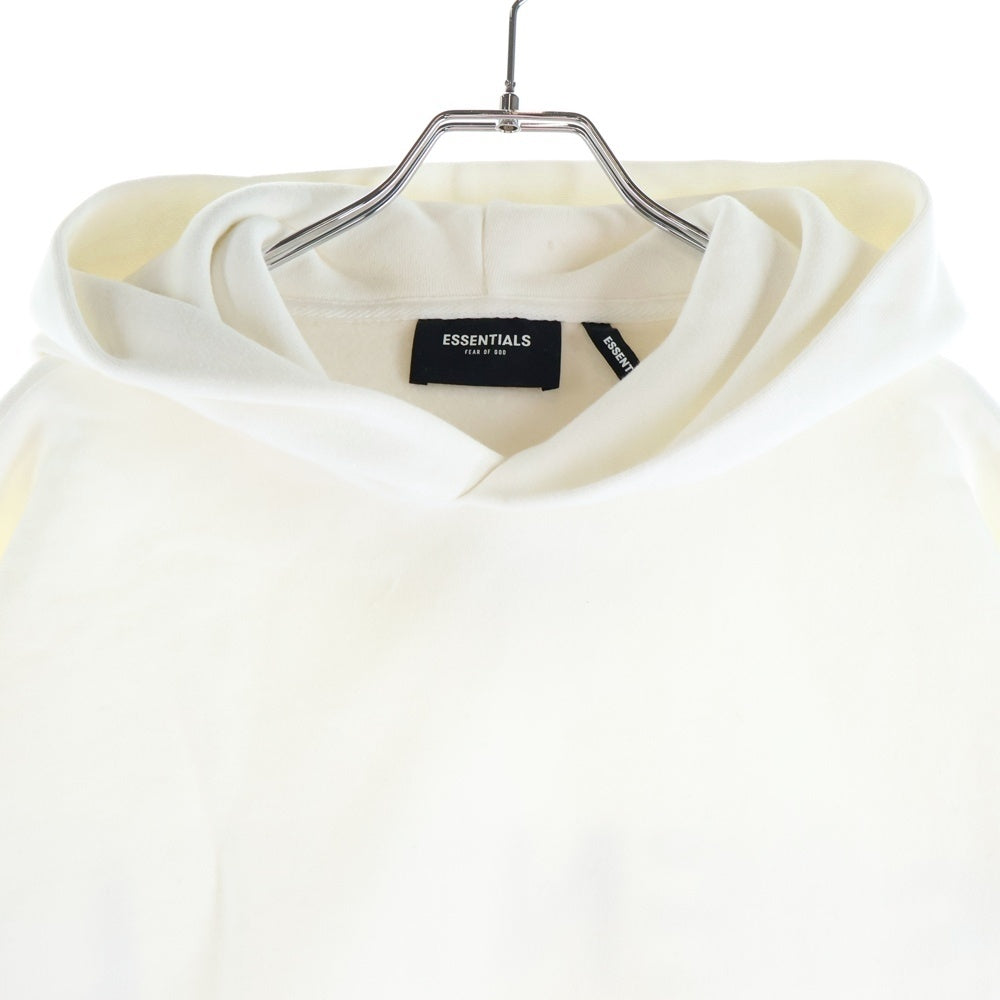 FEAR OF GOD ESSENTIALS(フィアオブゴッド エッセンシャルズ) HOODIE バックロゴプリント プルオーバースウェットパーカー フーディー ホワイト