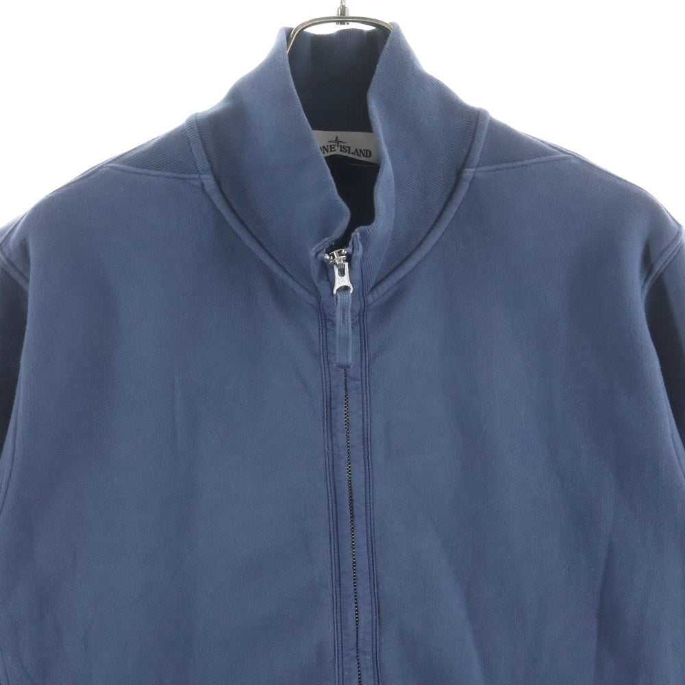 STONE ISLAND(ストーンアイランド) Logo Patch Full Zip Sweat ロゴパッチ フルジップ スウェットトレーナー ブルー 811560720