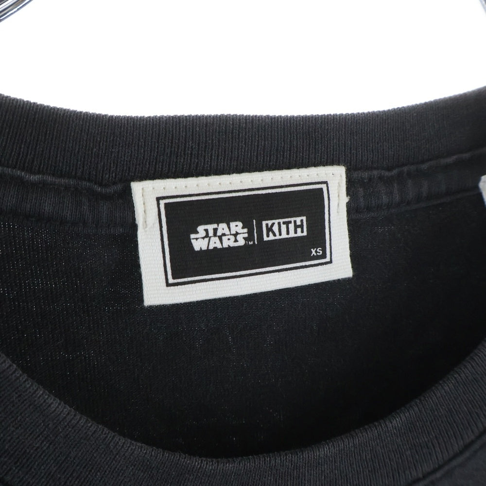 KITH(キス) ×Star Wars Emperor Tee スターウォーズ フロントロゴ半袖Tシャツ カットソー ブラック