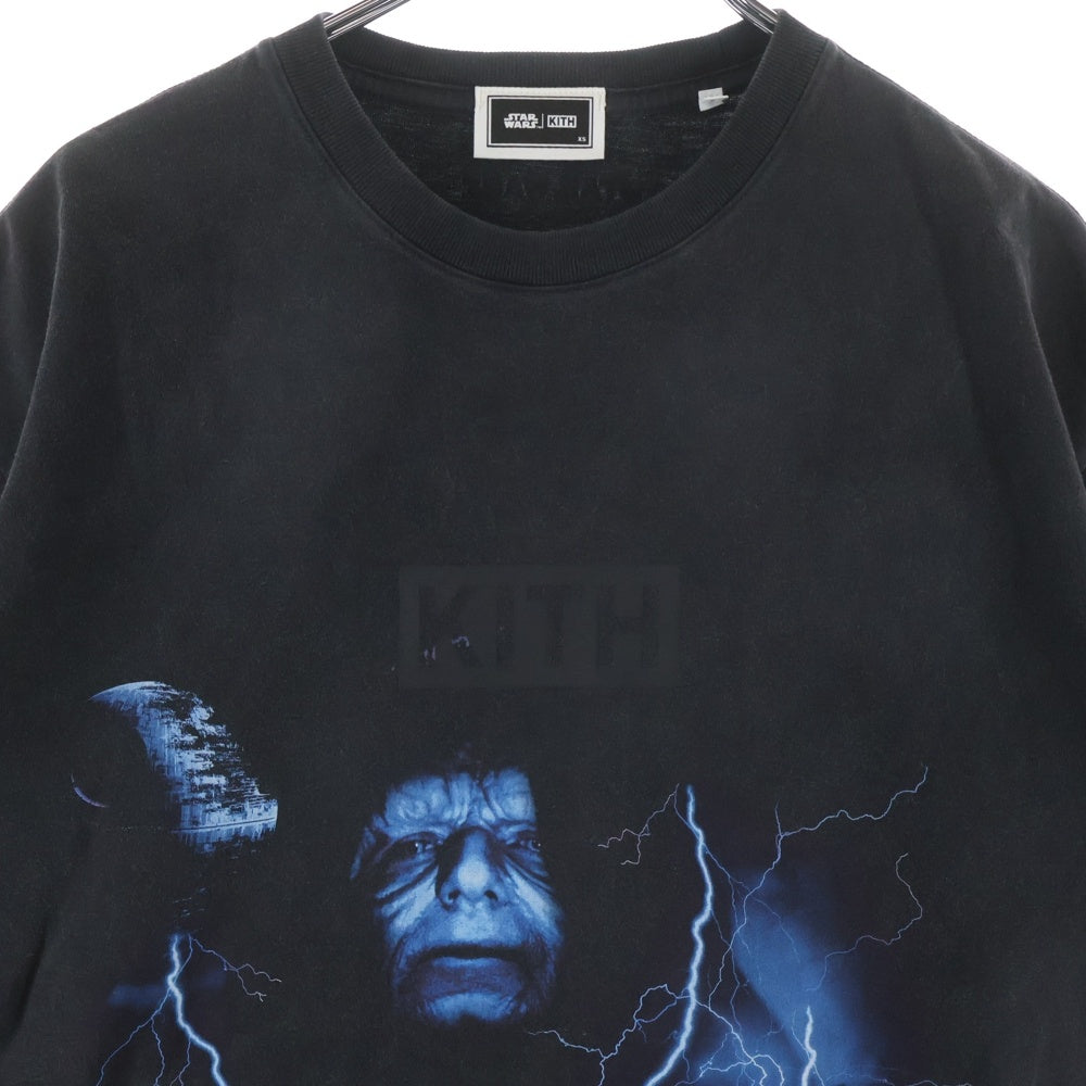 KITH(キス) ×Star Wars Emperor Tee スターウォーズ フロントロゴ半袖Tシャツ カットソー ブラック