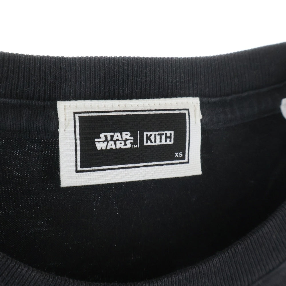 KITH(キス) ×Star Wars Emperor Tee スターウォーズ フロントロゴ半袖Tシャツ カットソー ブラック