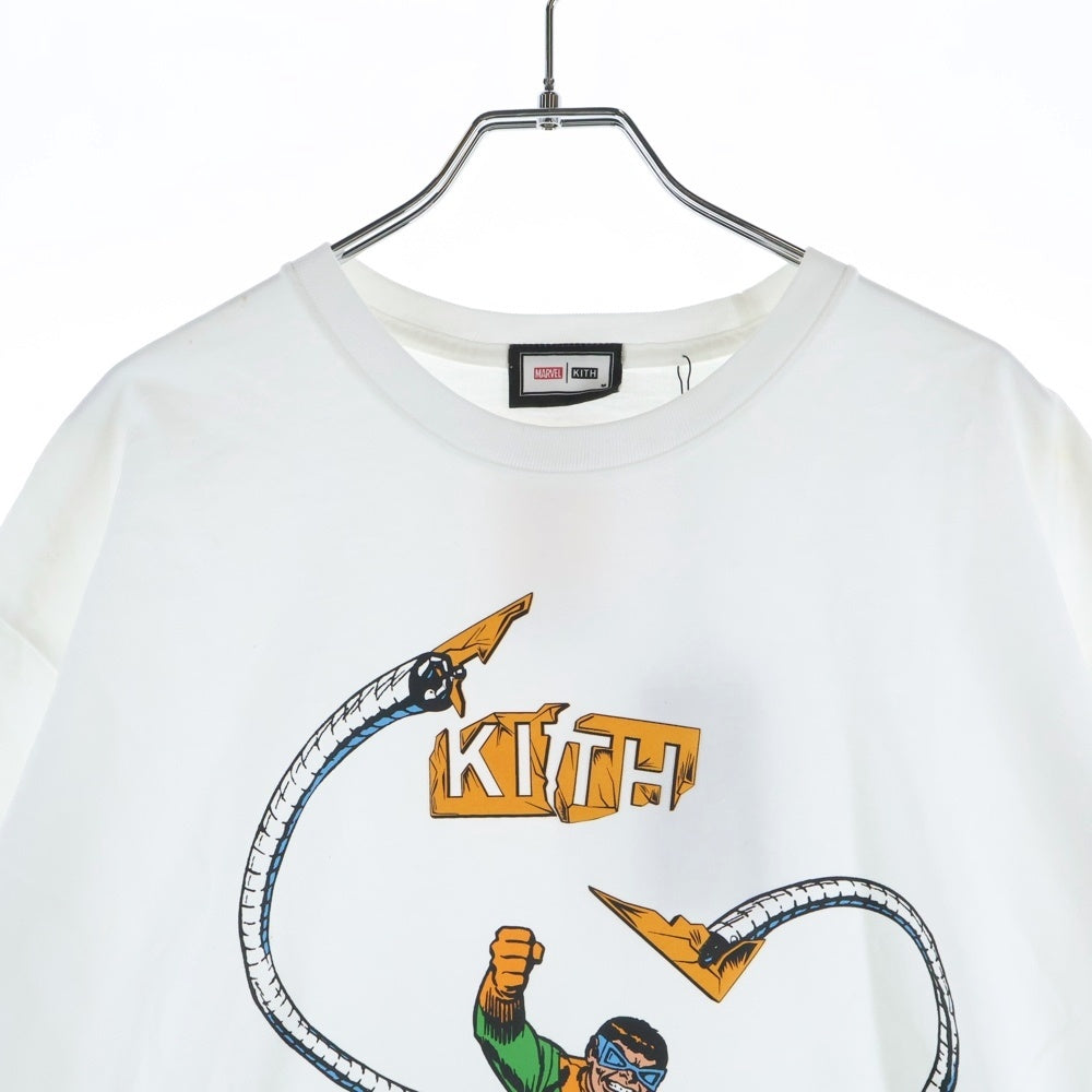 KITH(キス) ×MARVEL Otto Tee マーベル オット フロントロゴプリント半袖Tシャツ カットソー ホワイト