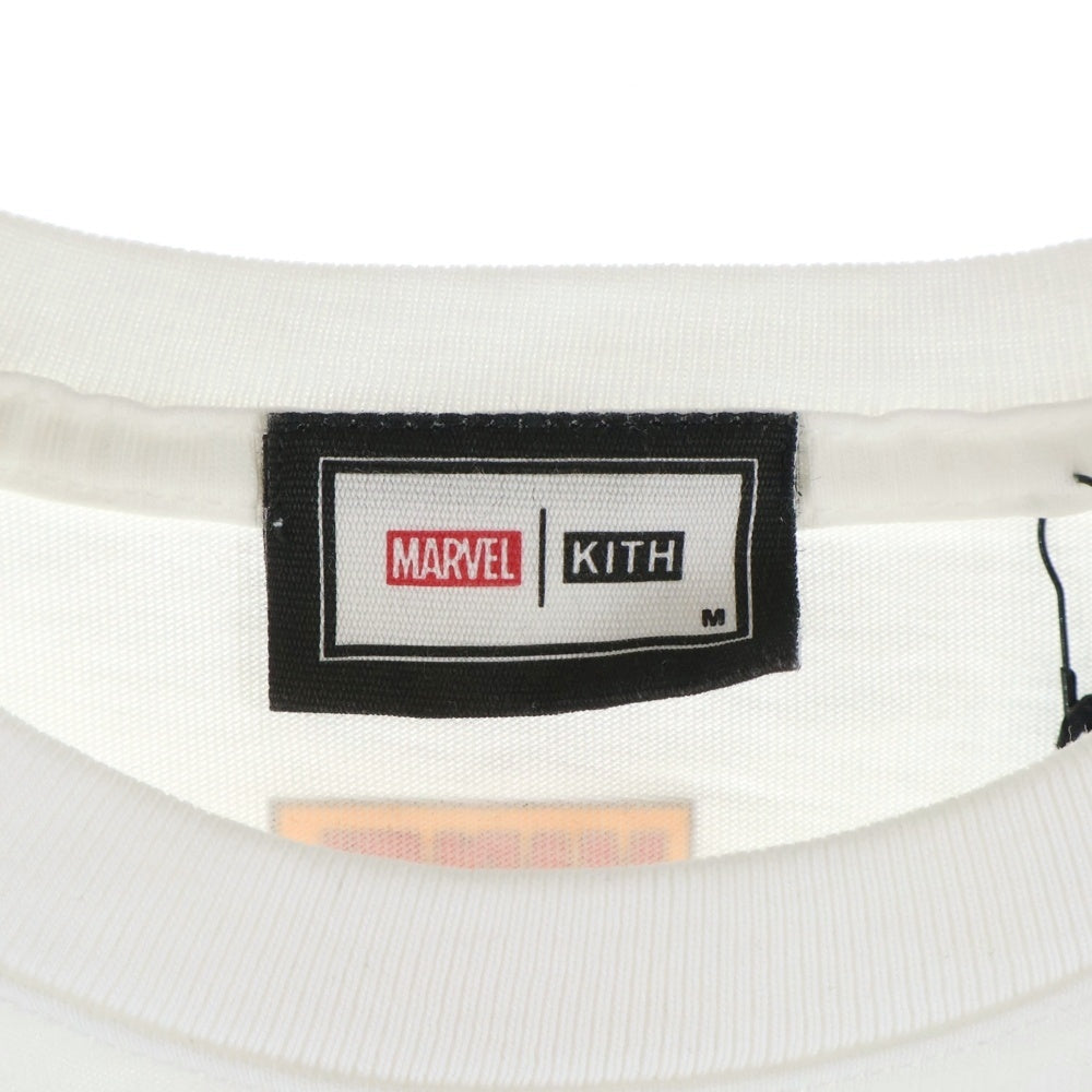 KITH(キス) ×MARVEL Otto Tee マーベル オット フロントロゴプリント半袖Tシャツ カットソー ホワイト