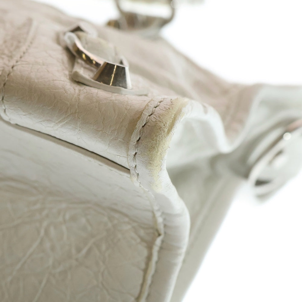 BALENCIAGA(バレンシアガ) Le City ル シティ レザーハンドバッグ ホワイト 811442 レディース