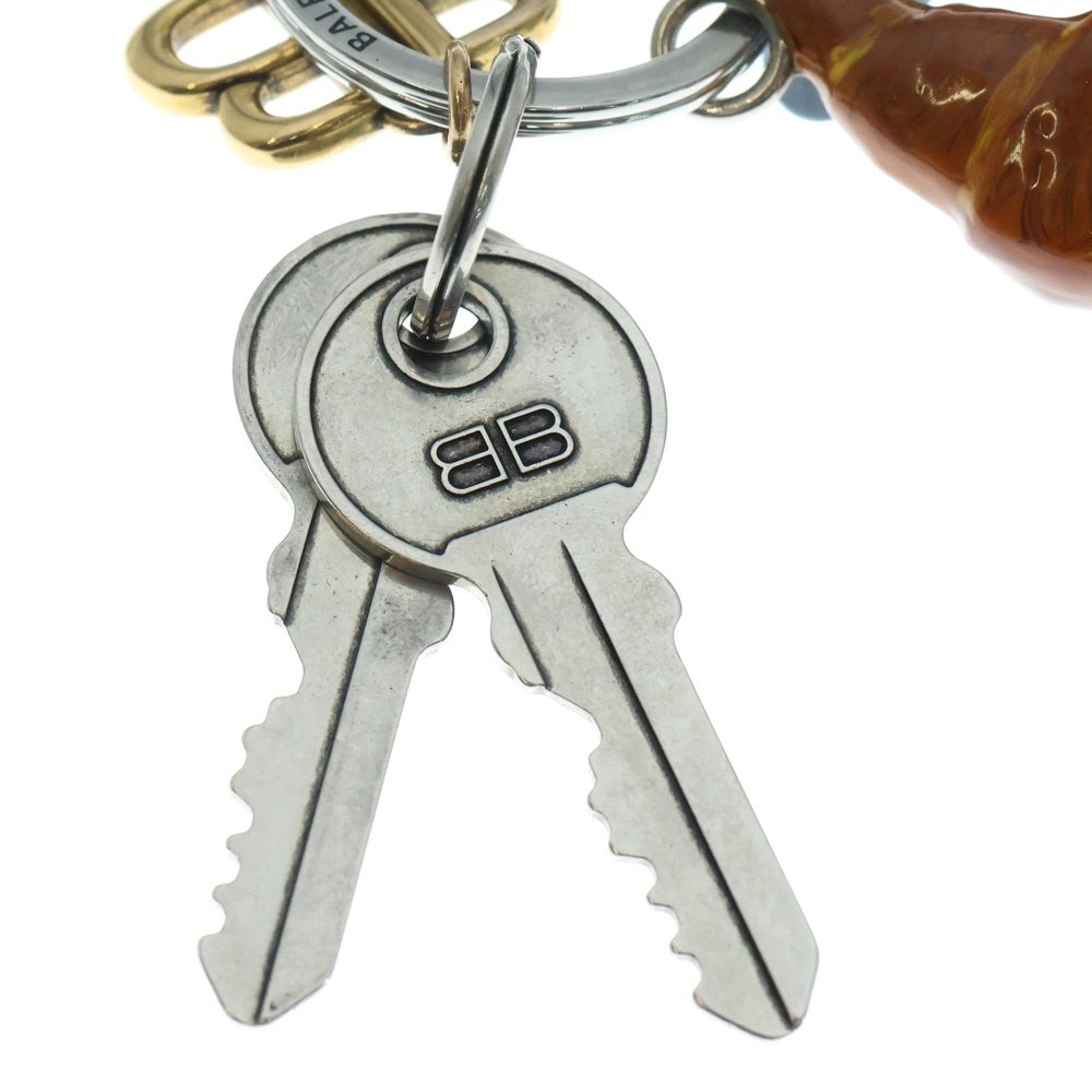 BALENCIAGA(バレンシアガ) Tourist Paris Croissant Charm/Keychain クロワッサン キーチャーム キーホルダー マルチ