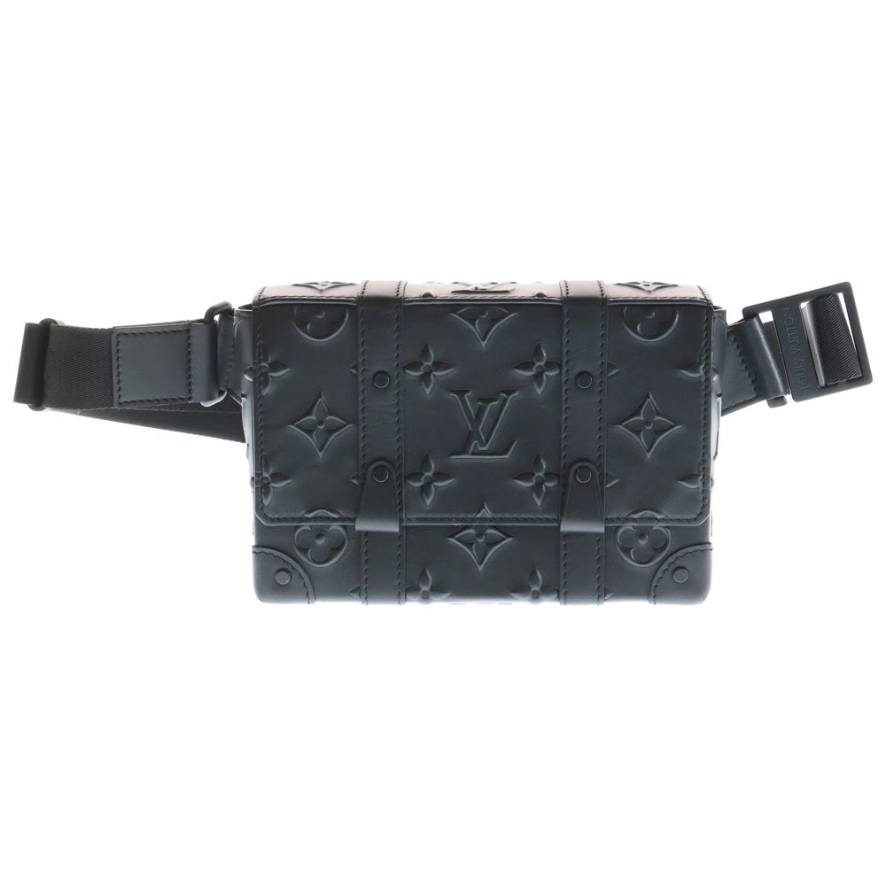 LOUIS VUITTON(ルイヴィトン) モノグラムシールレザー トランクスリングバッグ ショルダーバッグ ブラック M57952