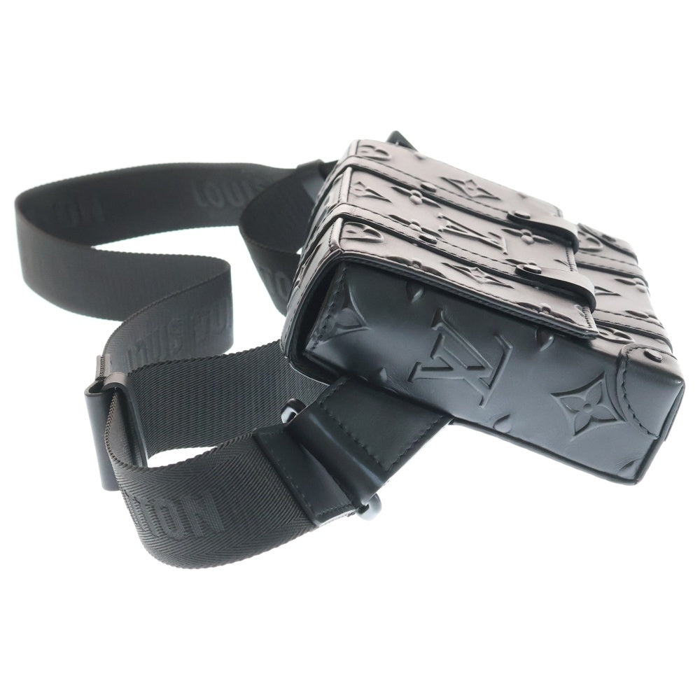 LOUIS VUITTON(ルイヴィトン) モノグラムシールレザー トランクスリングバッグ ショルダーバッグ ブラック M57952