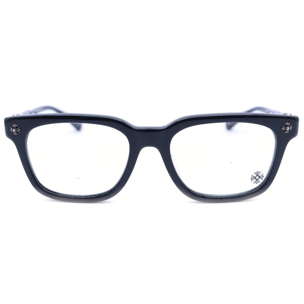 CHROME HEARTS(クロムハーツ) COX UCKER CHクロステンプル ウェリントンフレーム サングラス アイウェア メガネ ブラック/シルバー