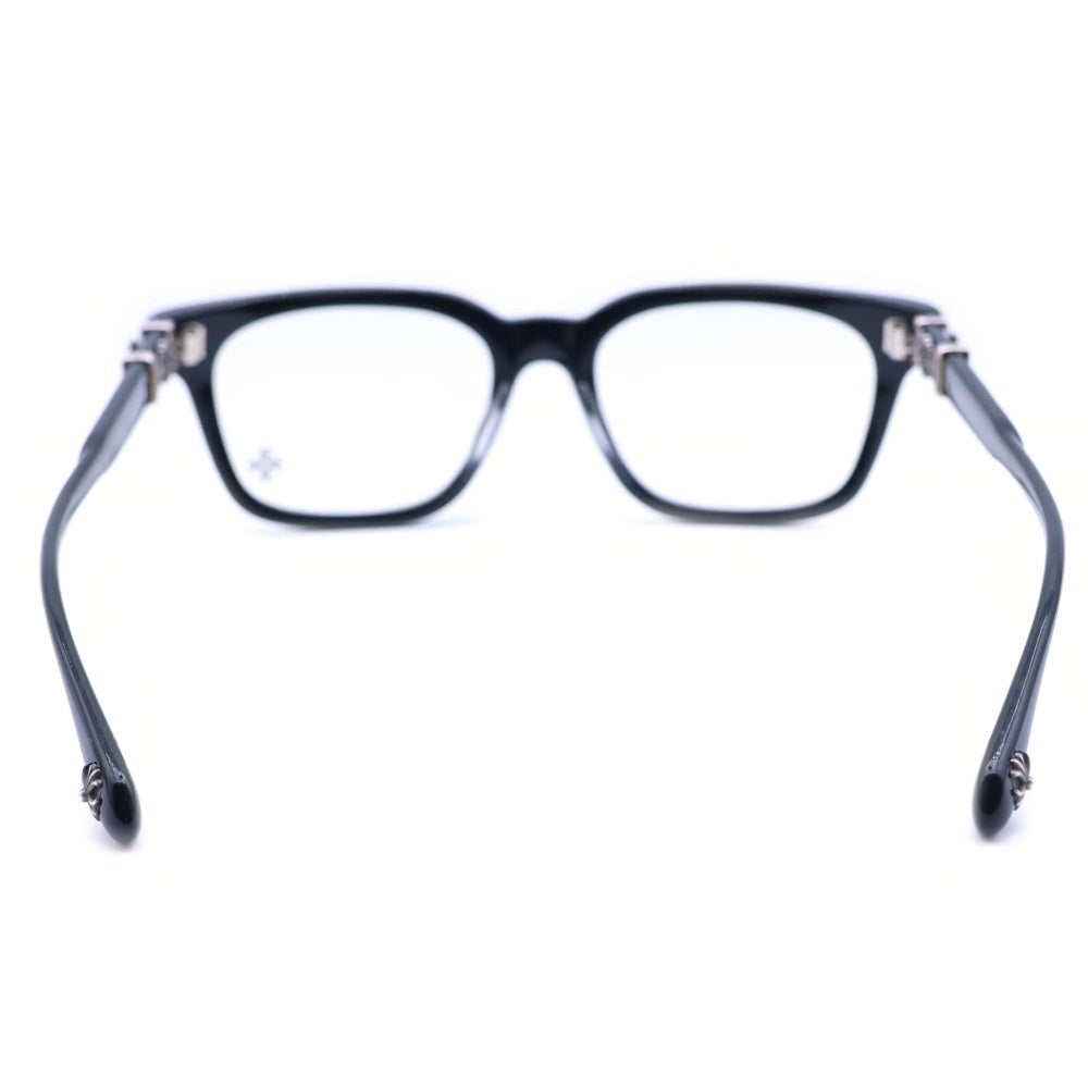 CHROME HEARTS(クロムハーツ) COX UCKER CHクロステンプル ウェリントンフレーム サングラス アイウェア メガネ ブラック/シルバー