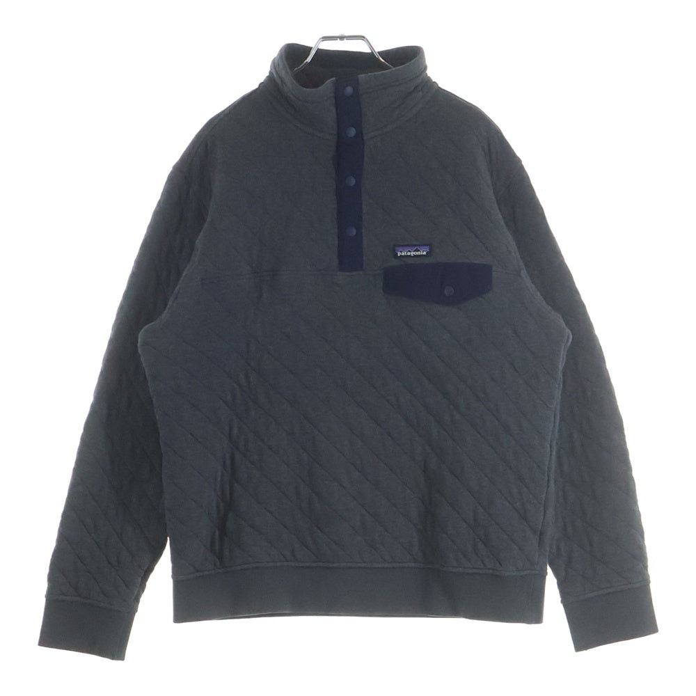 PATAGONIA(パタゴニア) 17AW Organic Cotton Quilt Snap-T オーガニックコットン キルトスナップT プルオーバー グレー 25371 FA17